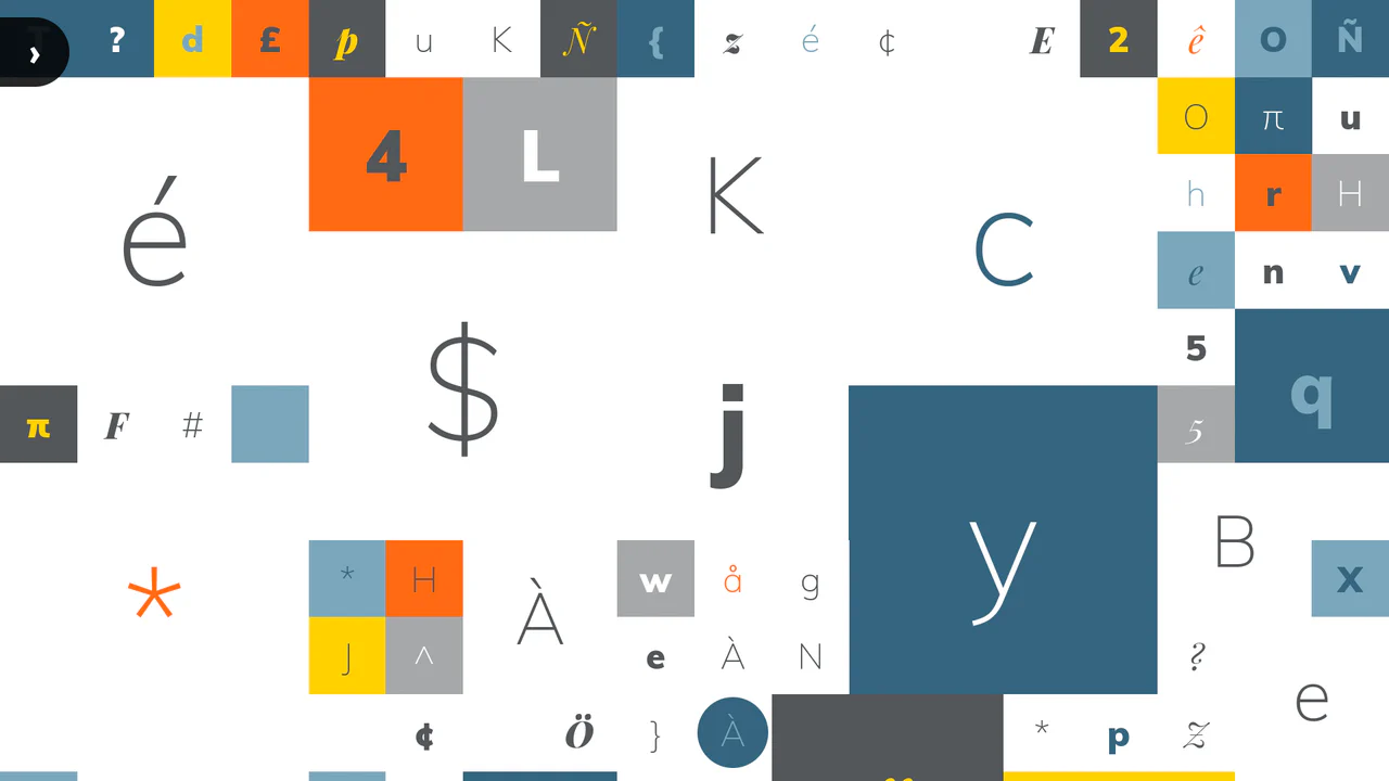 Variable Font Generative Letter Grid