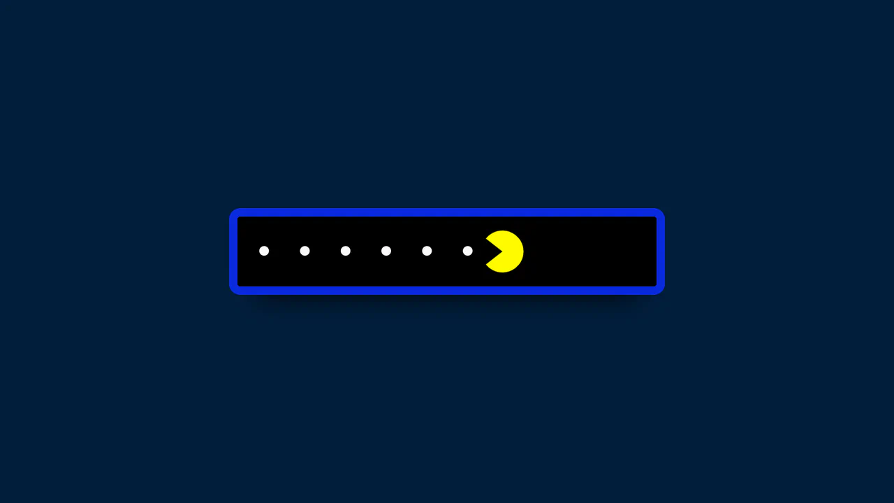 Pac-Man Password Reveal with GSAP