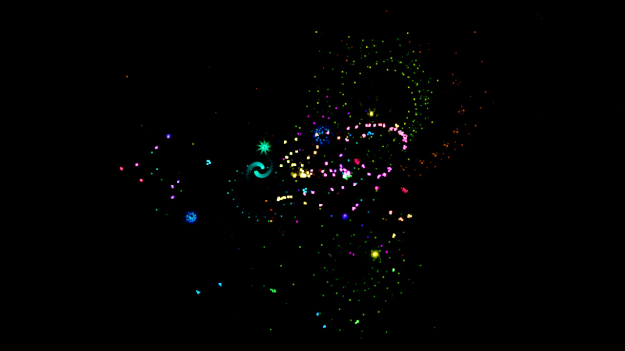 Interactive Mandelbrot Particles