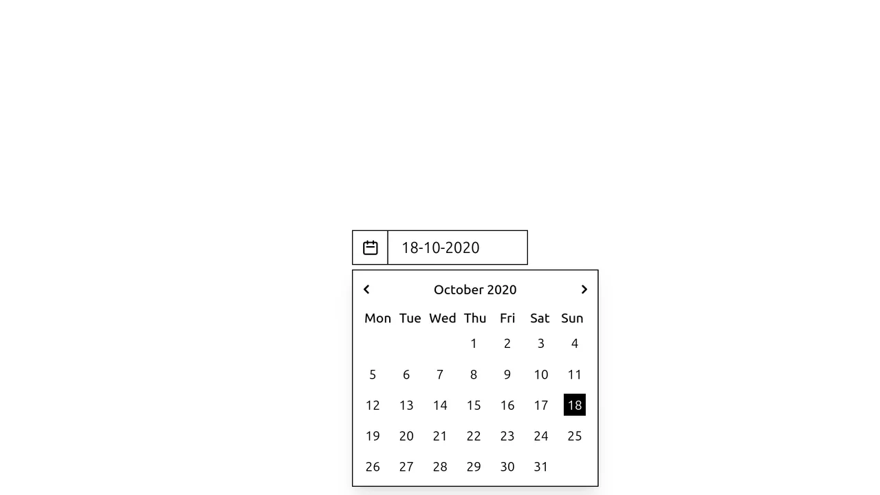 Lo-Fi Tailwind CSS Calendar Select