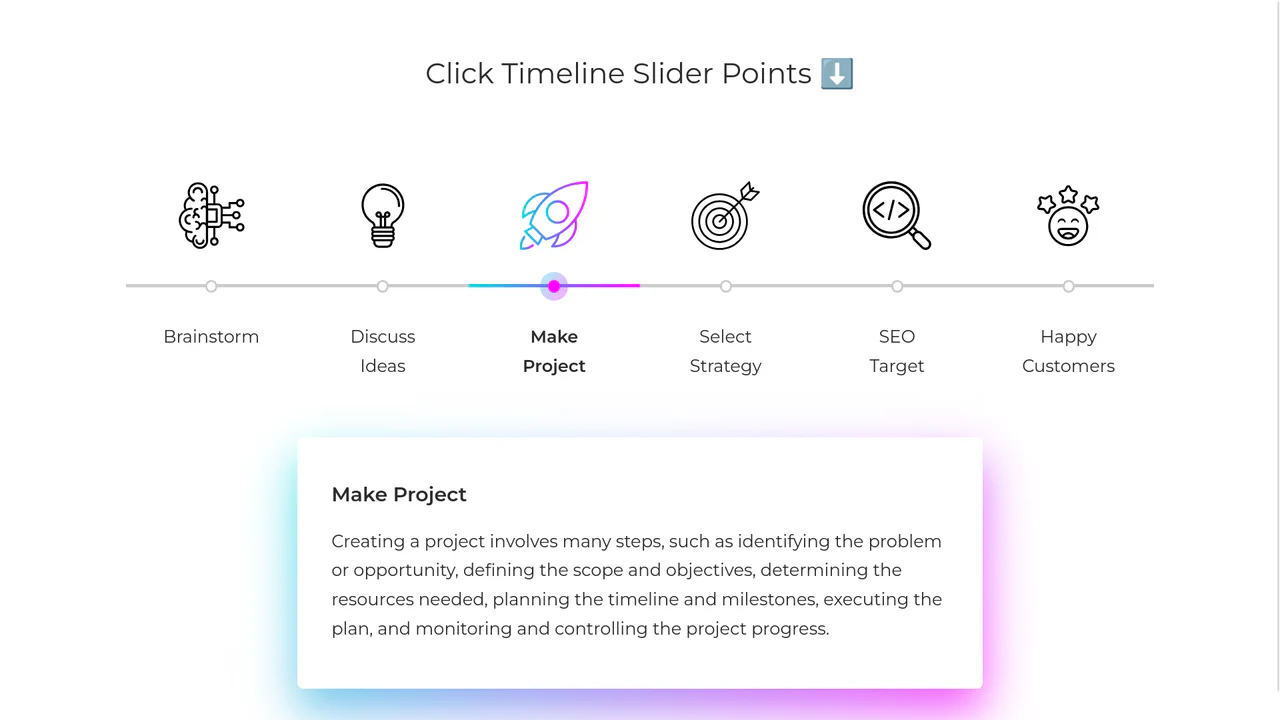 Timeline Slider Concept