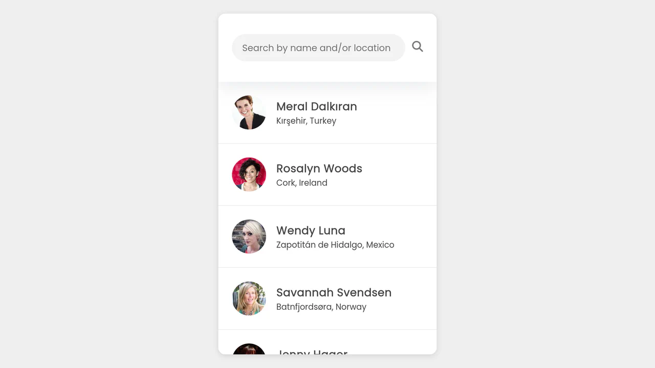 Live User Filter