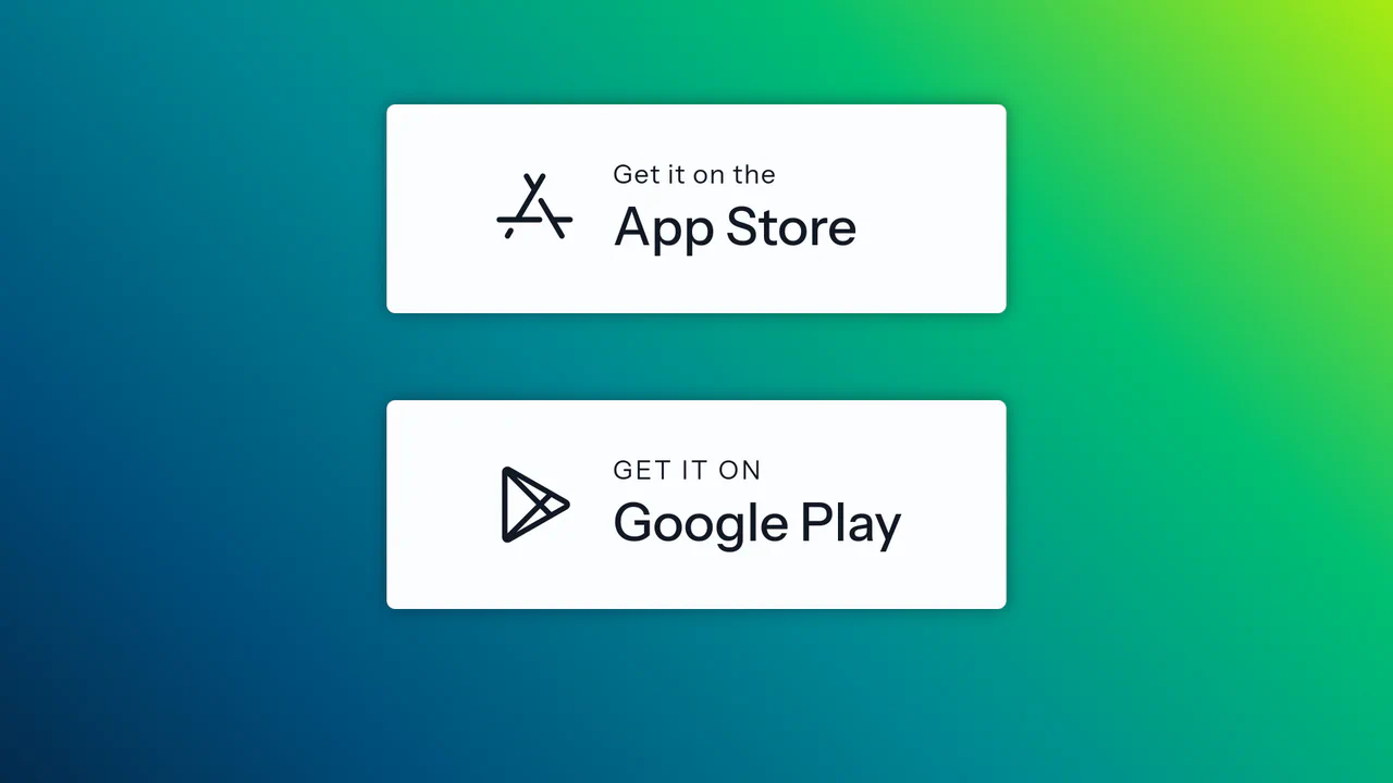 App Store and Google Play Download Buttons