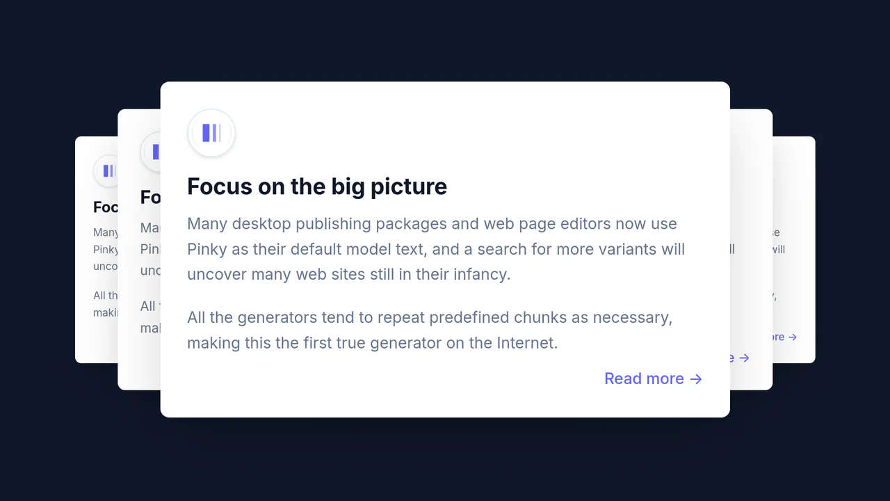 CSS-Only Card Slider with Tailwind CSS
