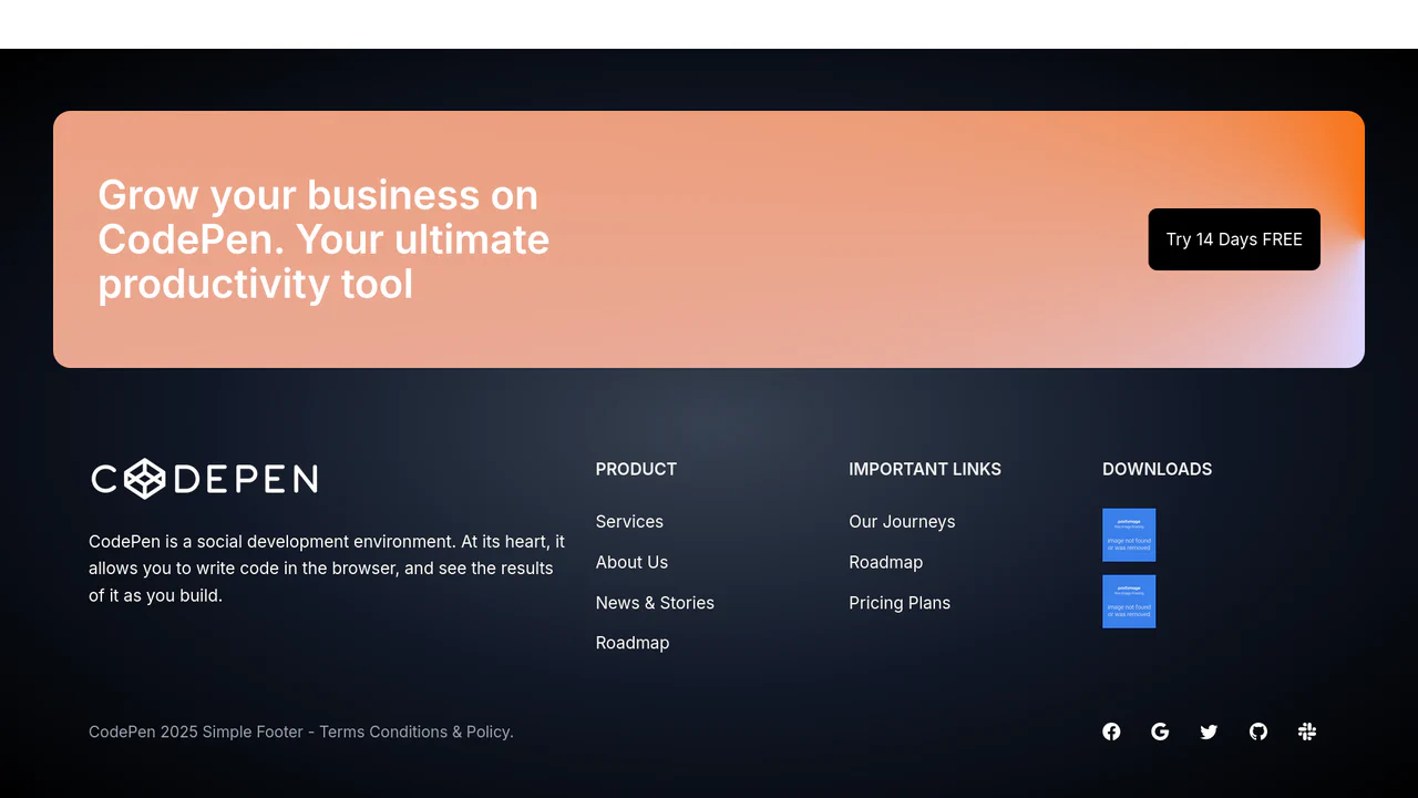 Footer Template