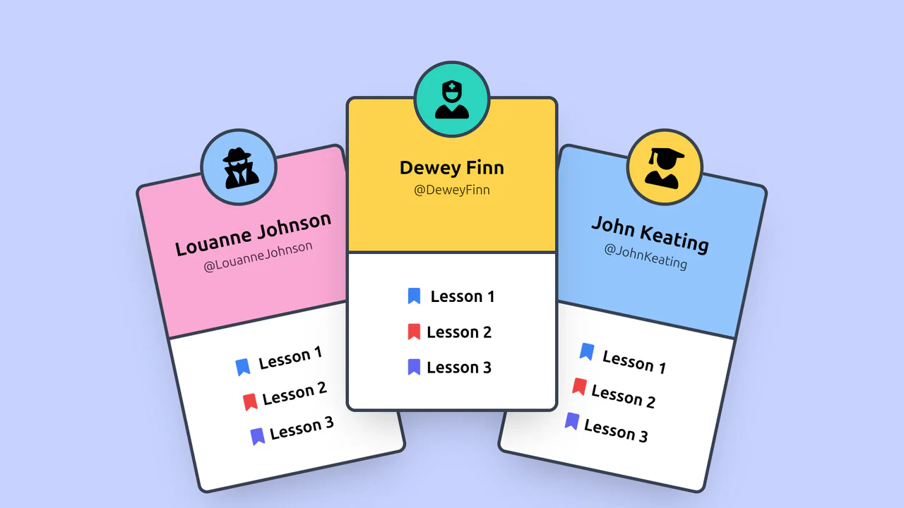Tailwind CSS Profile Cards