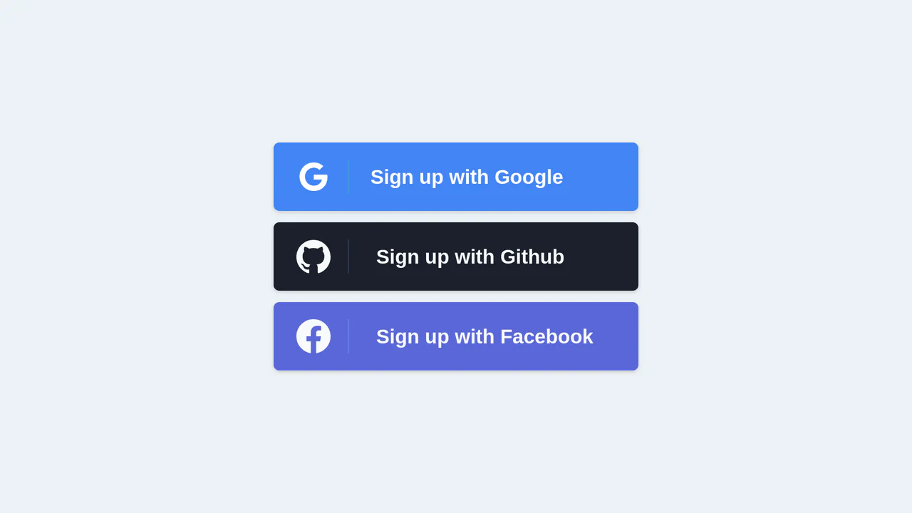 Tailwind OAuth Buttons