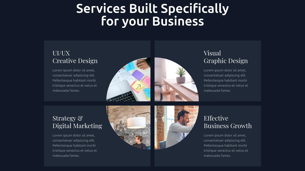 Services Section with Tailwind and SCSS