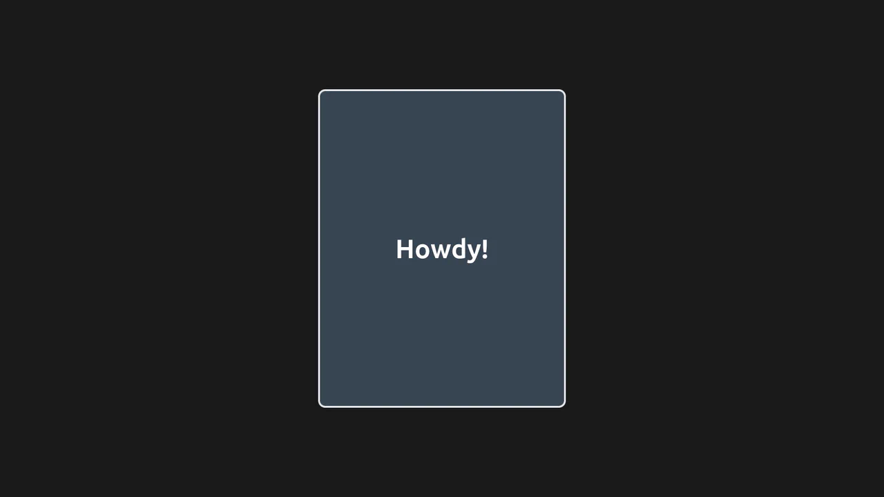 Hover Card with Tailwind