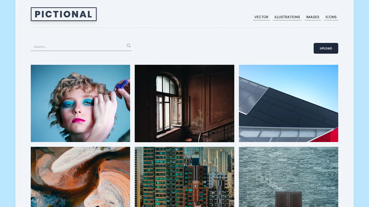 Image Gallery Page using Tailwind
