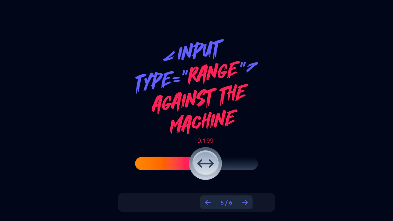 Range Against the Machine with Tailwind and Alpine.js