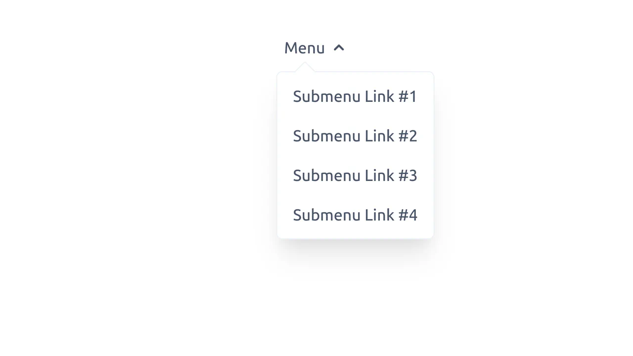 Tailwind CSS Fly-out Menu with Vue.js