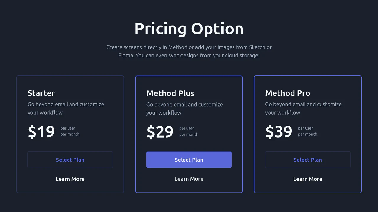 Tailwind Pricing Component