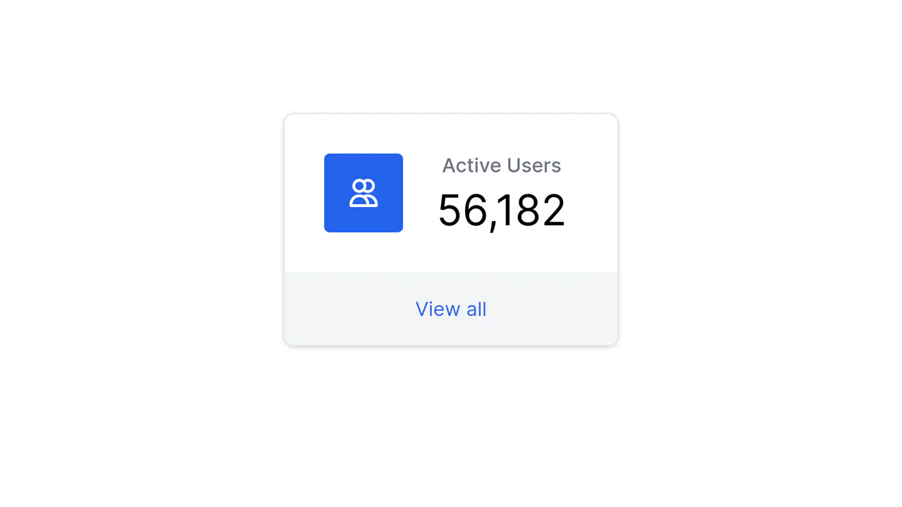 Tailwind CSS Stats Card