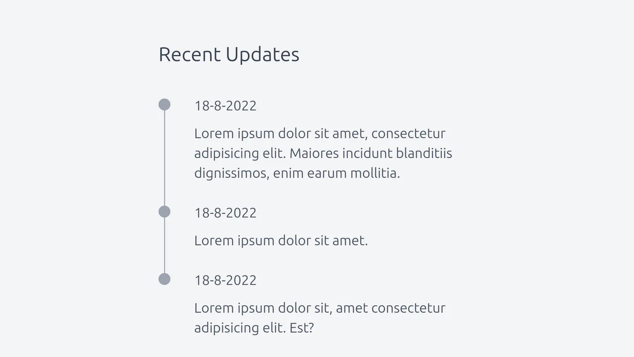 Timeline with Tailwind CSS