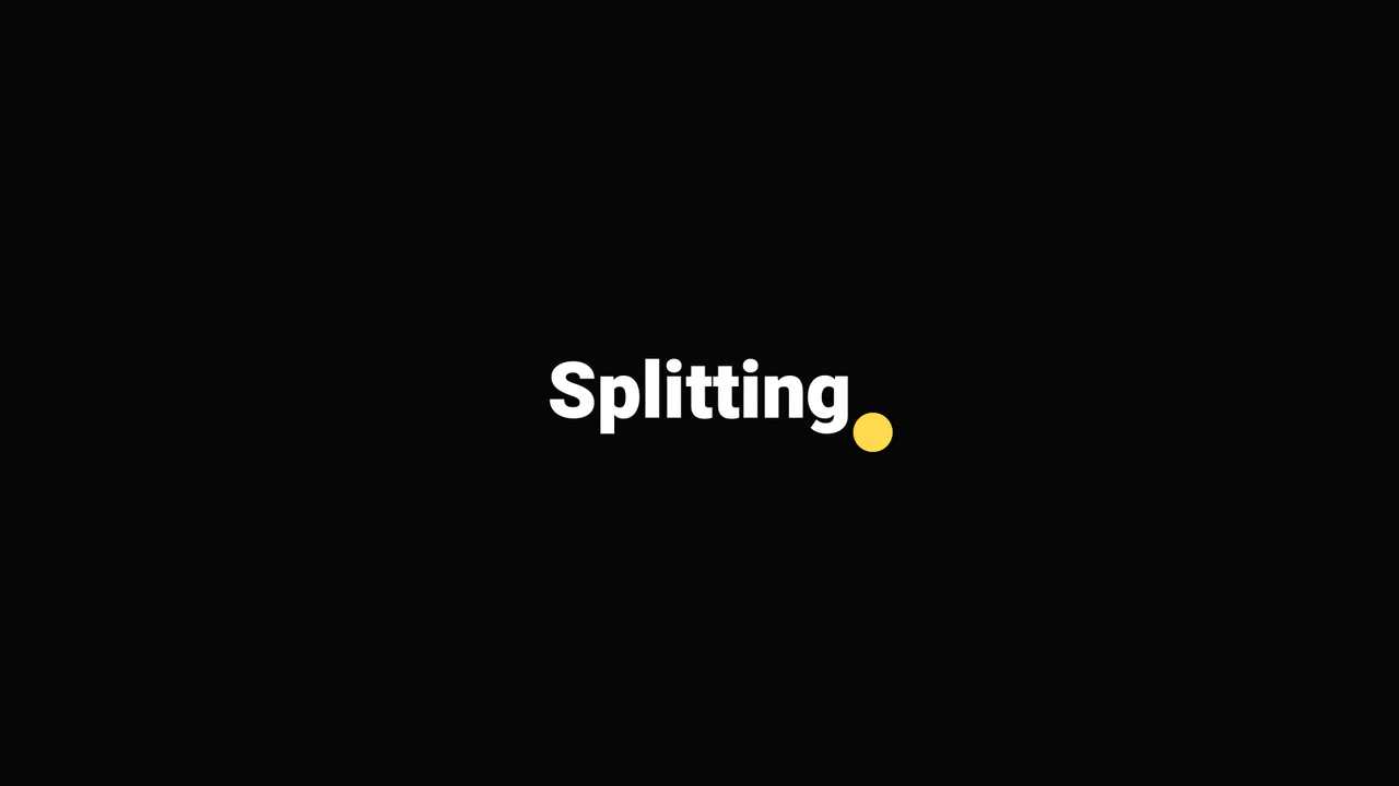 Bouncy CSS Text Animation with Splitting.js