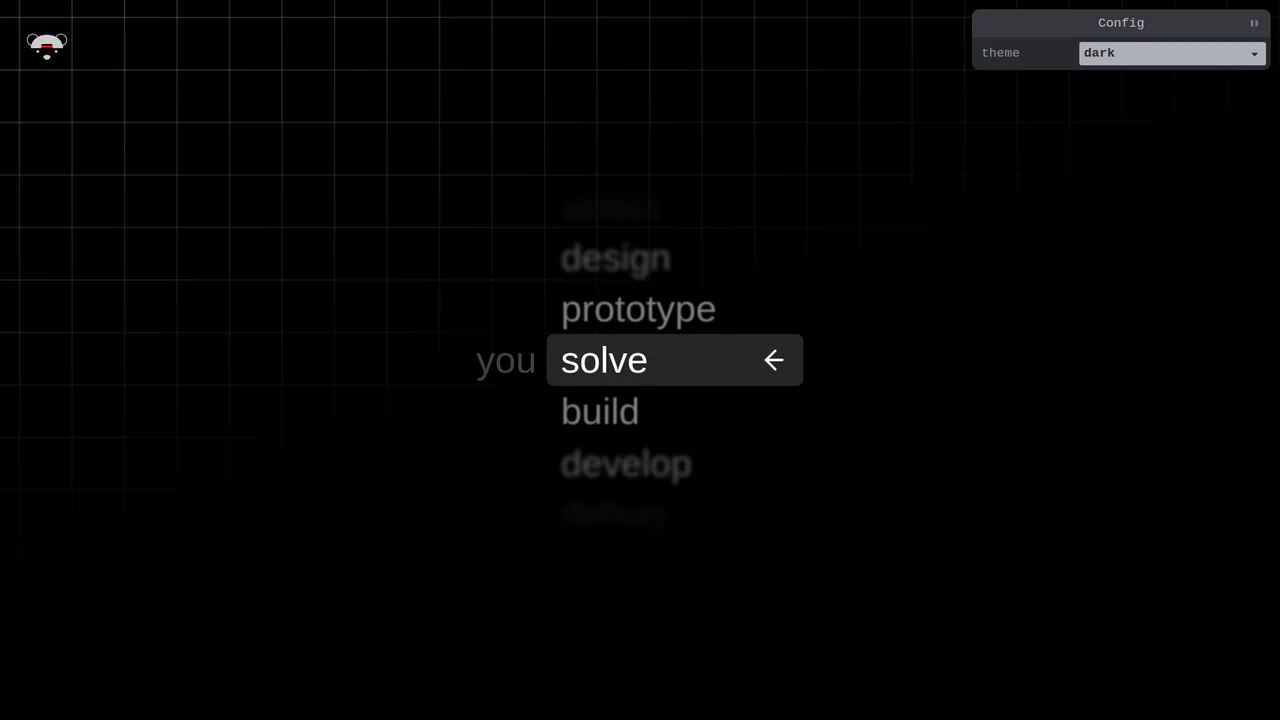 High-fidelity custom select dropdown menu using native HTML customizable select, vertical scroll snapping, proximity text blur, and active scrolling realignment.