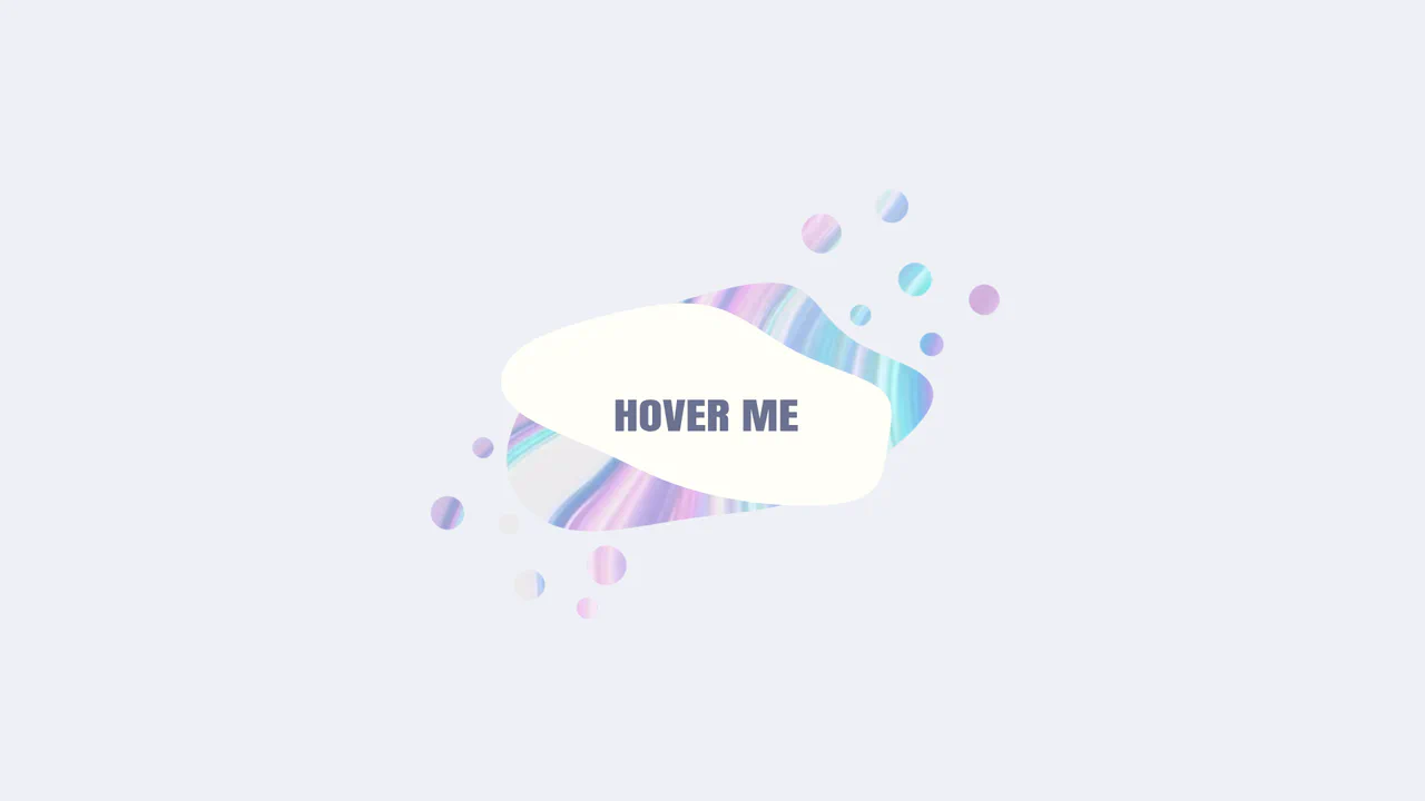 Button revealing a marble texture through a morphing liquid SVG mask on hover, powered by GSAP and SVG filters