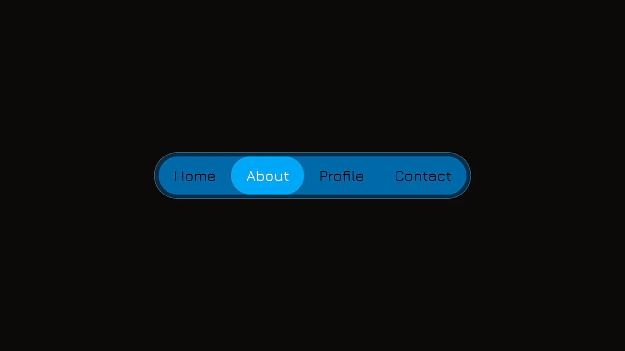 Sleek sliding navigation bar built with CSS Anchor Positioning and elastic linear() transitions, showing active and hover bubble indicators.
