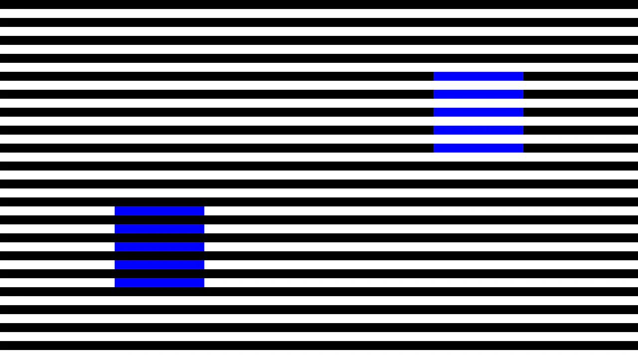 Interactive Simultaneous Contrast optical illusion made in CSS, using mix-blend-modes and background collapsing to show identical color values.