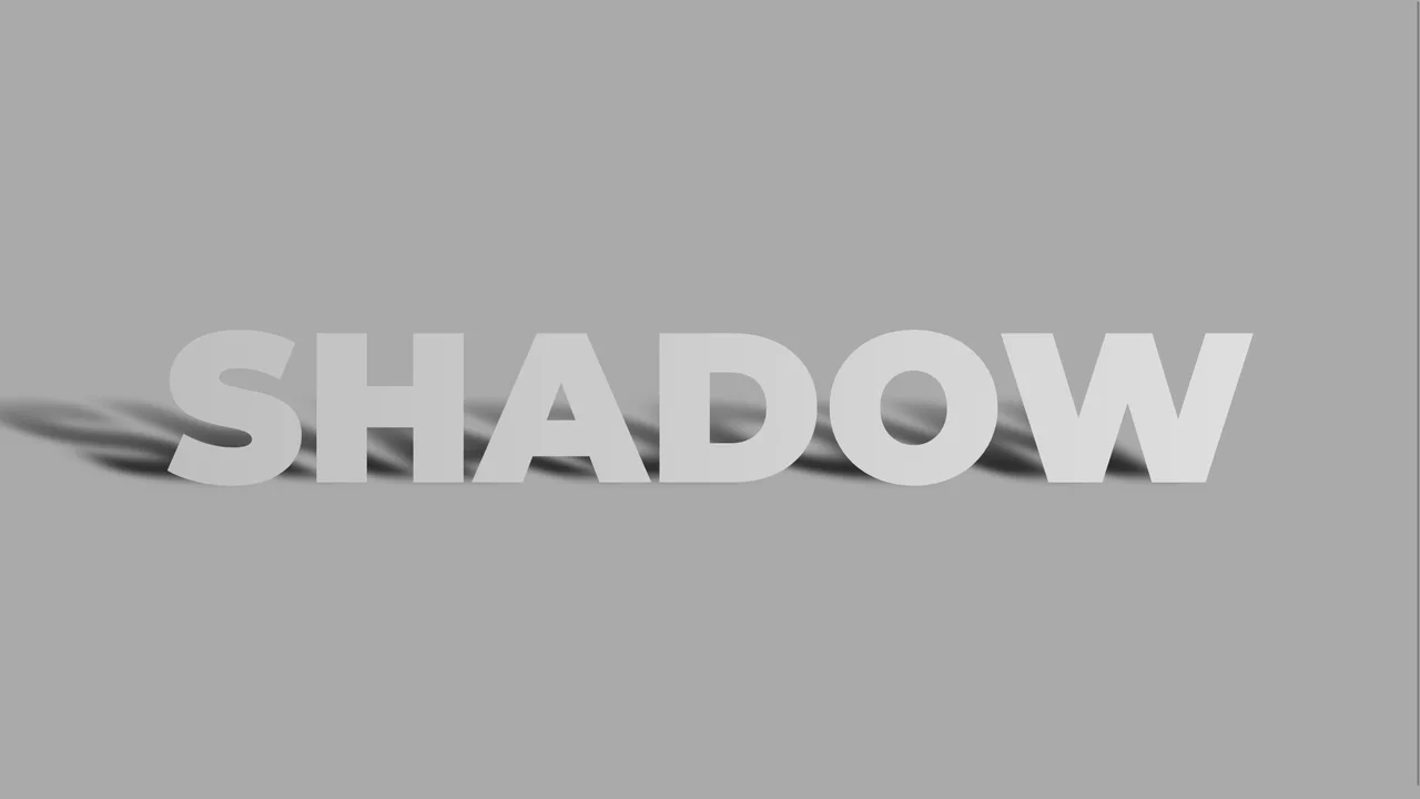 CSS-only typography effect featuring a metallic text gradient and a realistic, skewed, and blurred drop shadow cast onto the background.