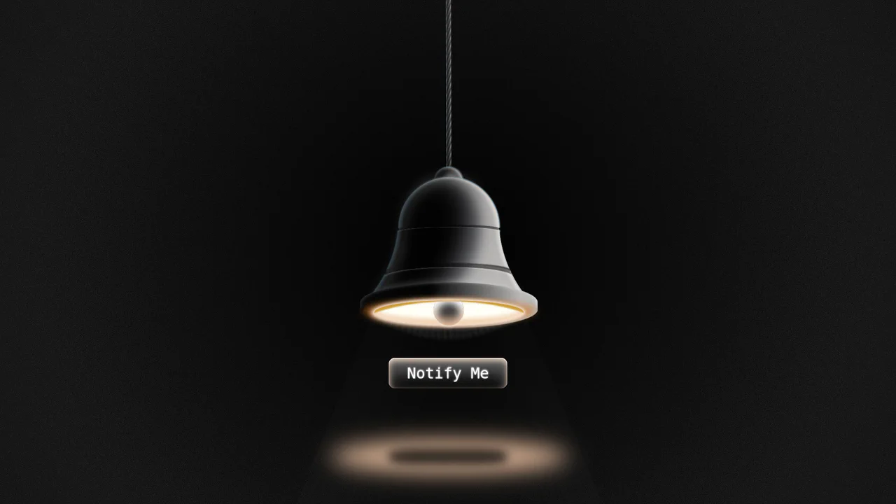 CSS-only hyper-realistic glowing volumetric bell with rotating rays and a realistic notification button.