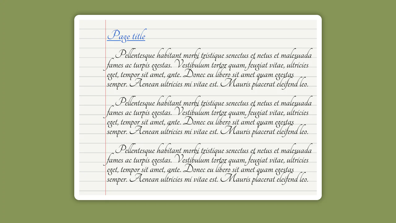 CSS3 Paper Effect