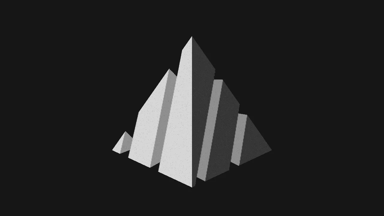 3D Fractured Pyramid