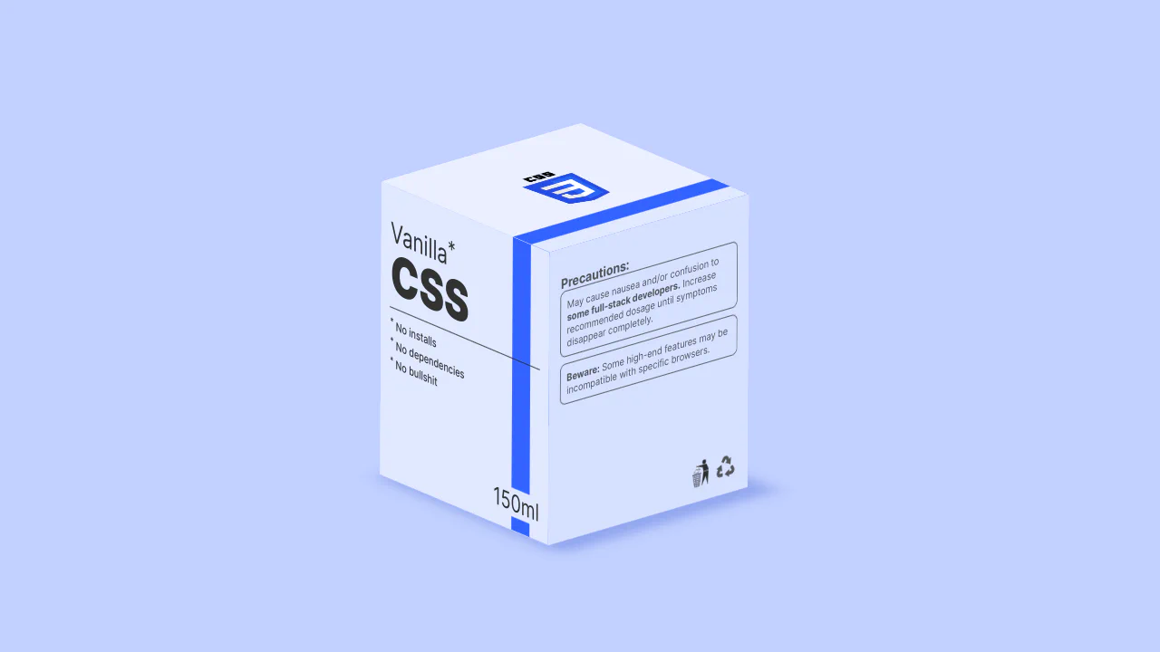 150ml of vanilla CSS