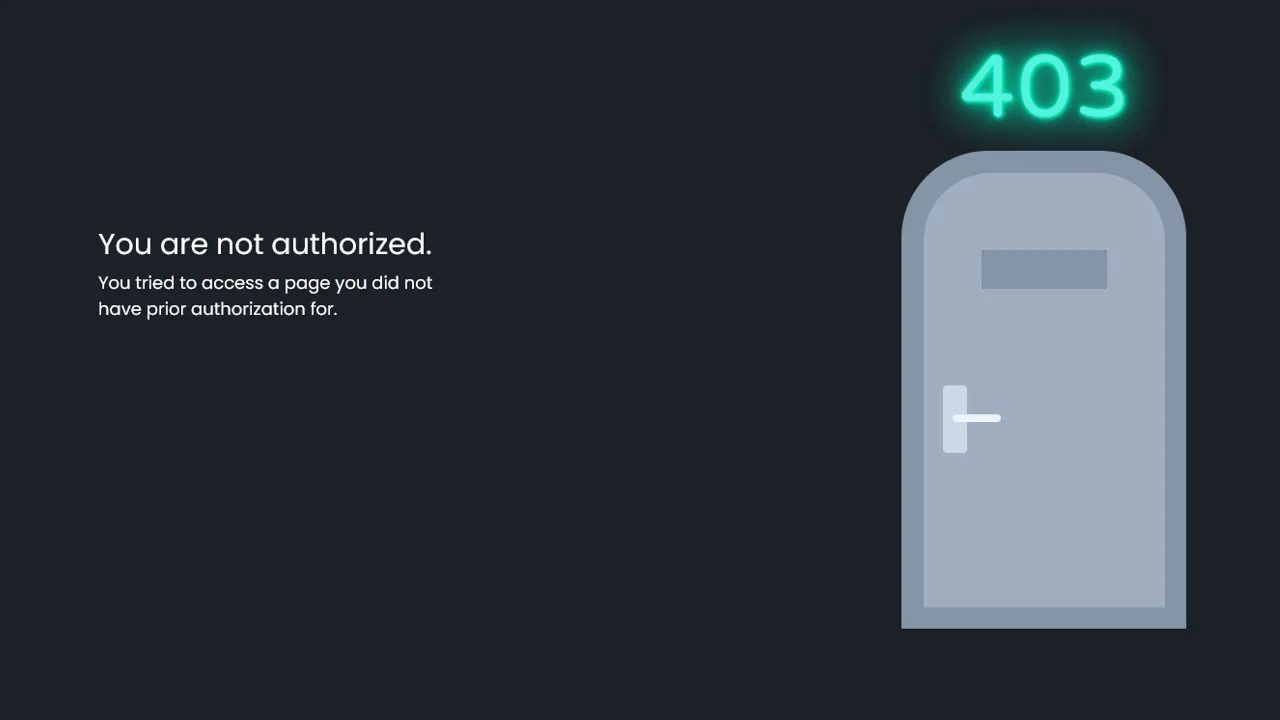 403 Error Message