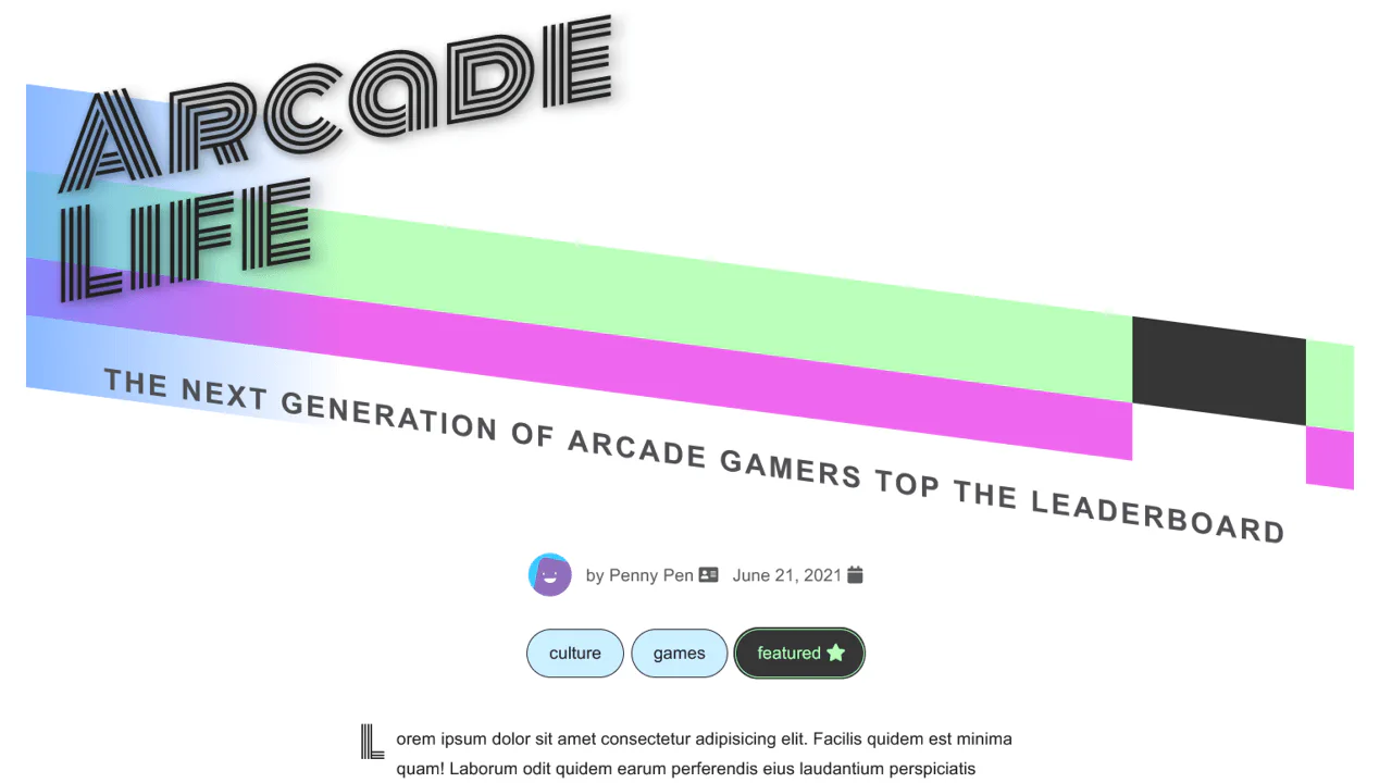 Arcade Life