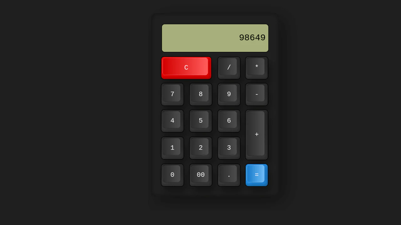 Pure CSS Calculator