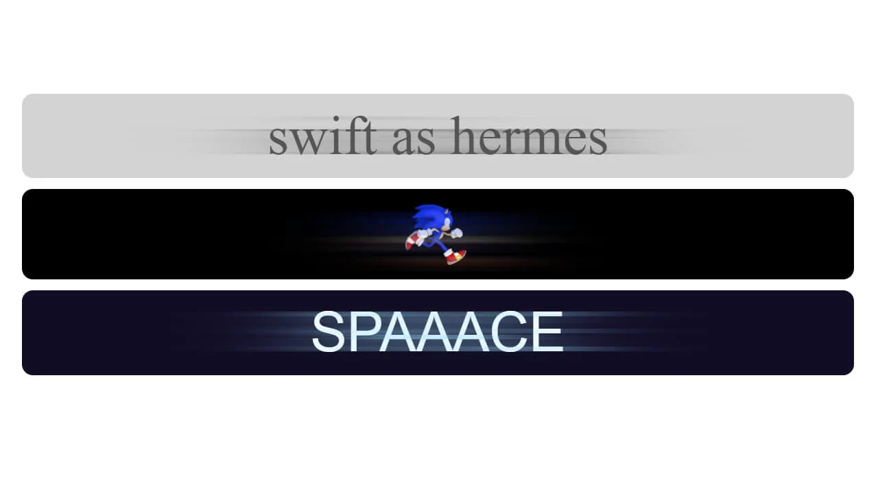 CSS Directional Motion Blur