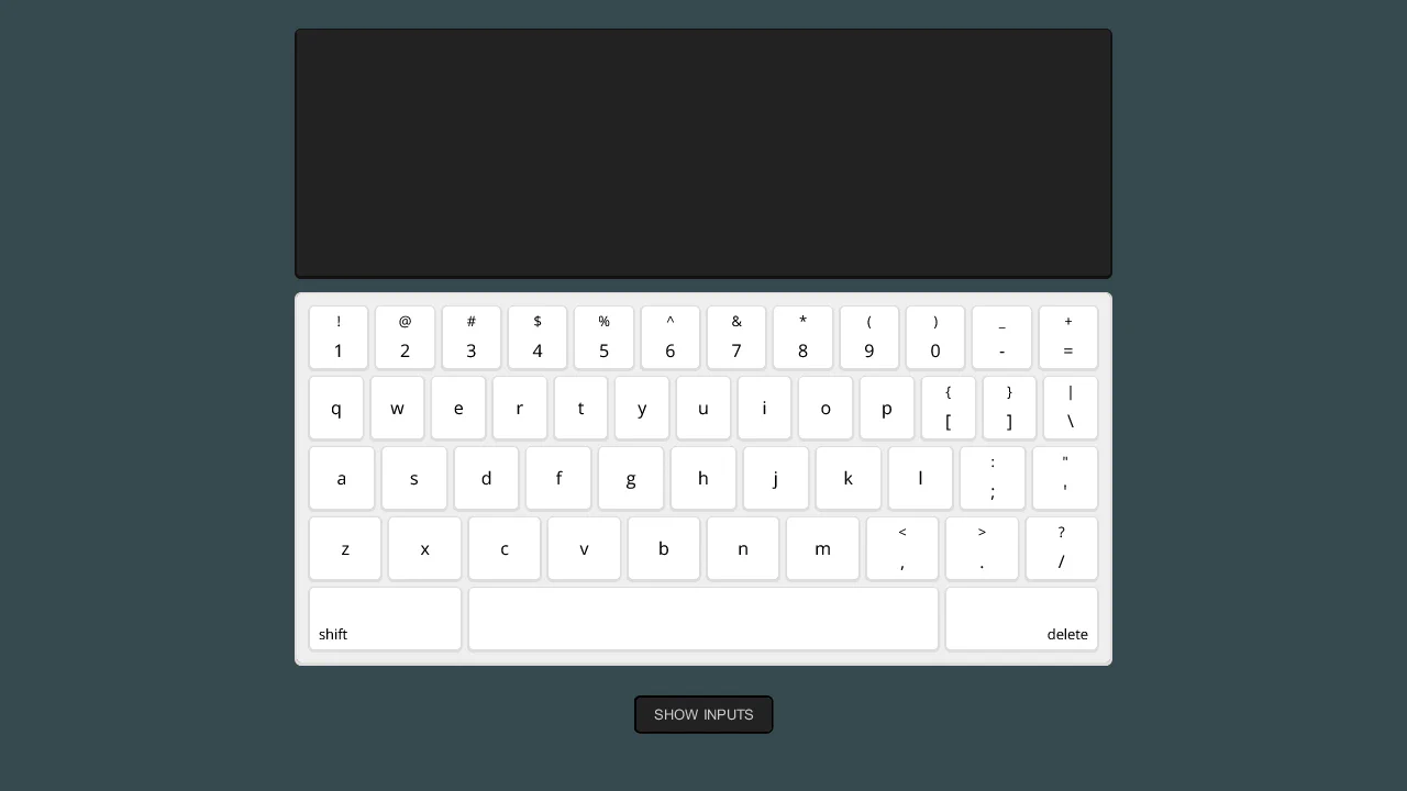 CSS: Keyboard