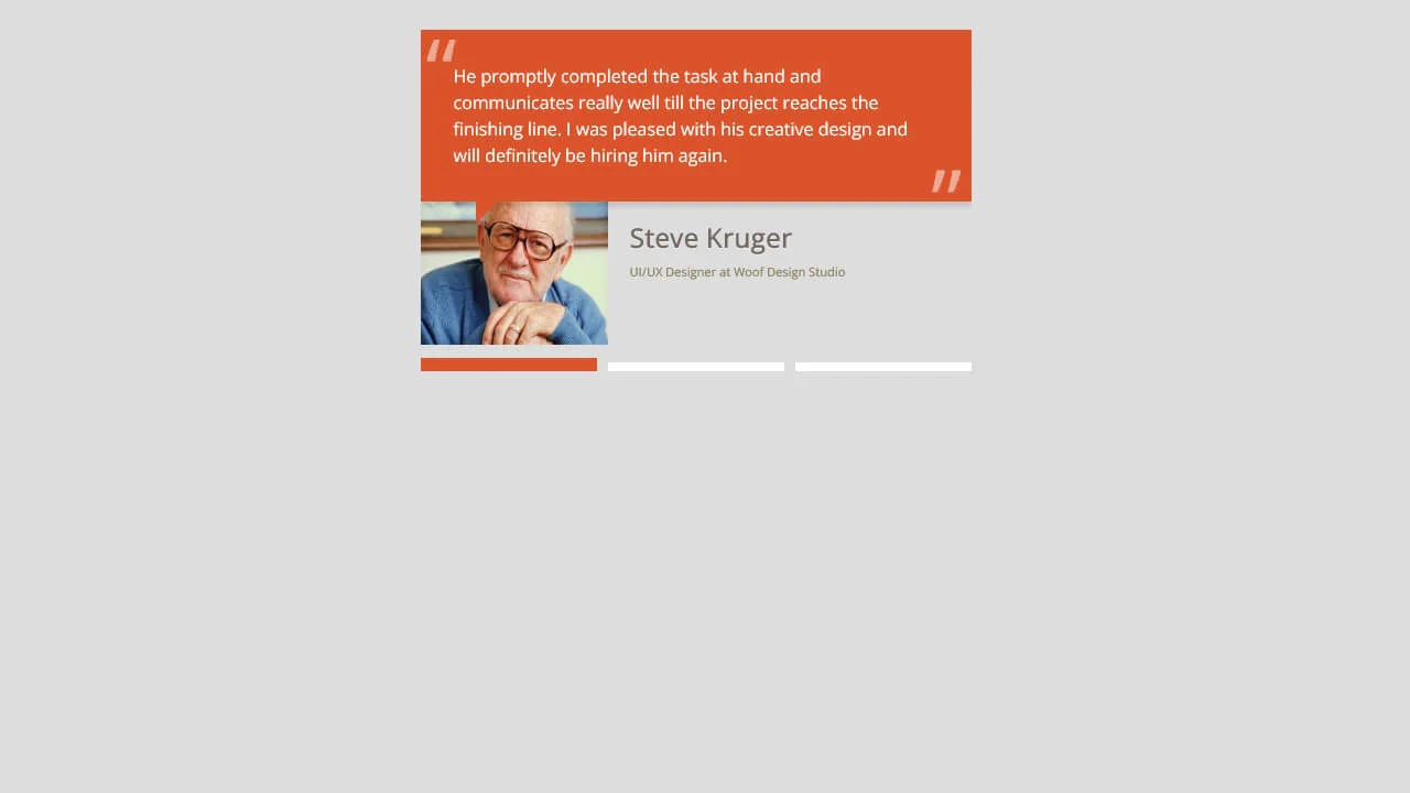 CSS3 Testimonials Slider