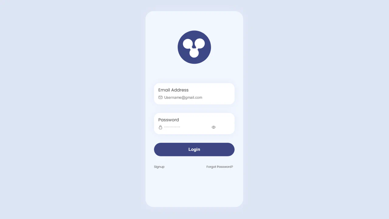 Finance Mobile Application-UX/UI Design Screen One