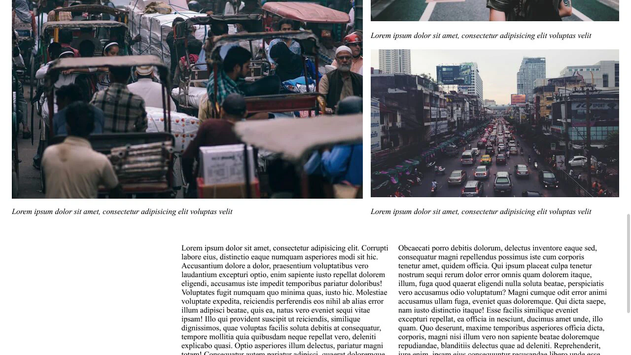 Web-Safe Magazine Layout