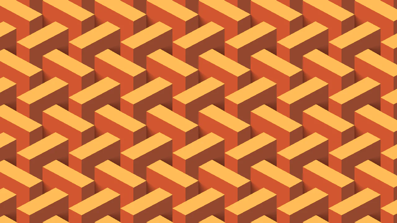 3D Blocks Tessellated Pattern. No Div. Pure CSS