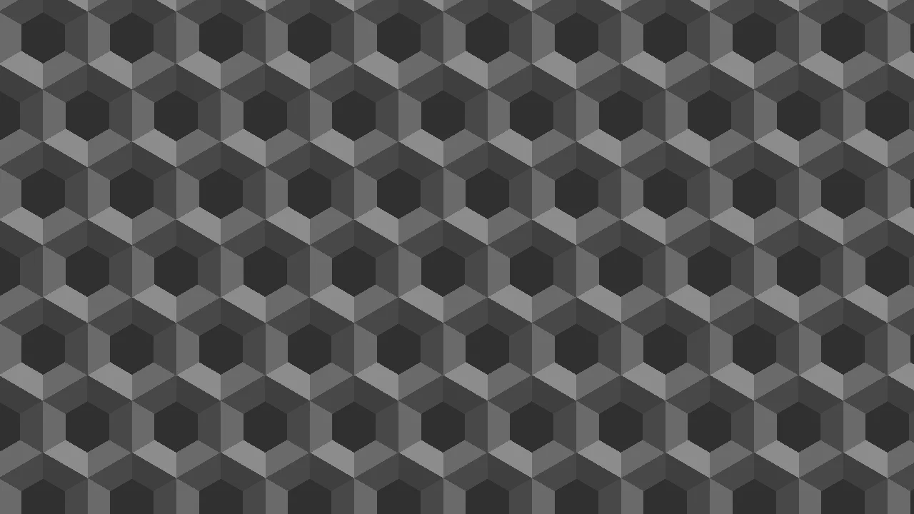 3D Honeycomb Tessellated Pattern. No Div. Pure CSS