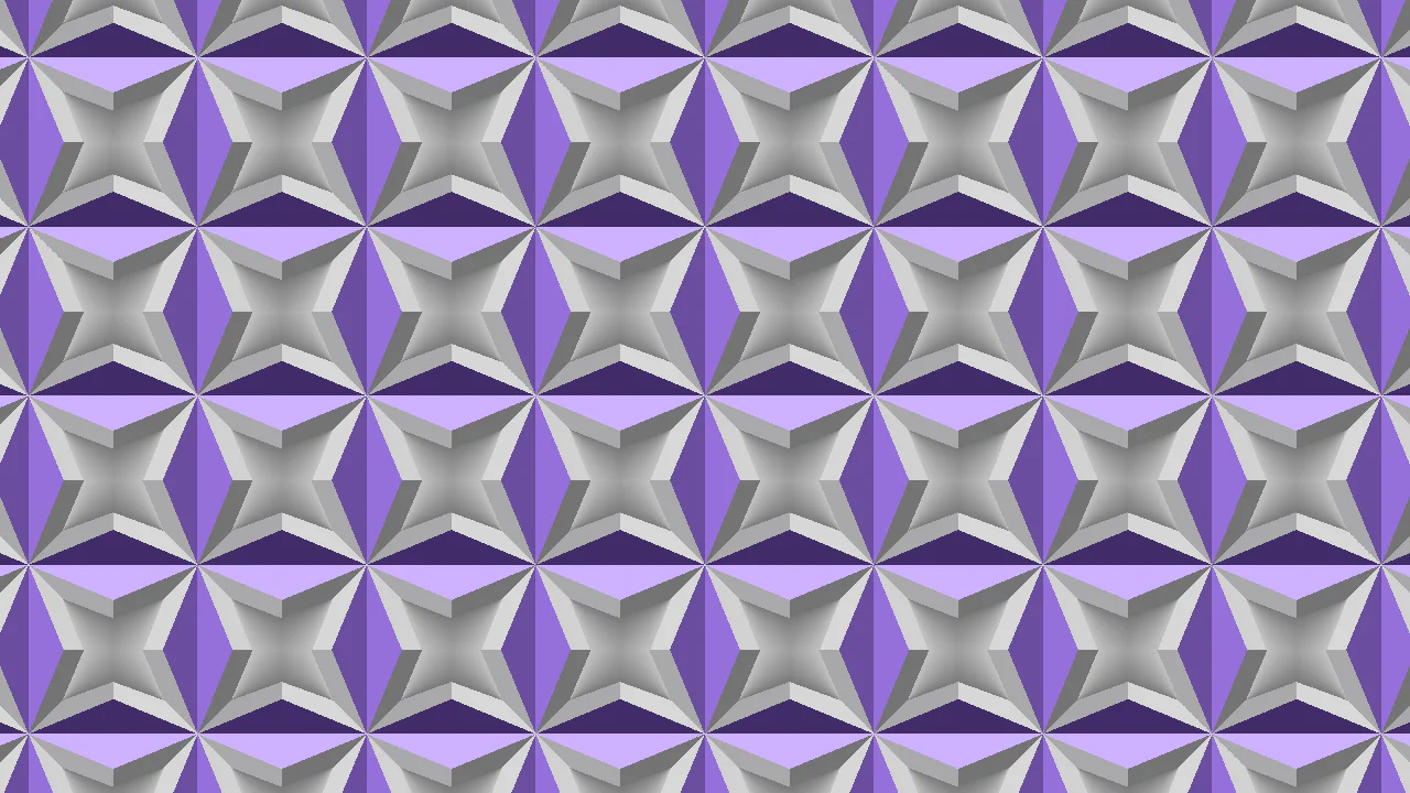 3D Star Holed Tessellated Pattern. No Div. Pure CSS