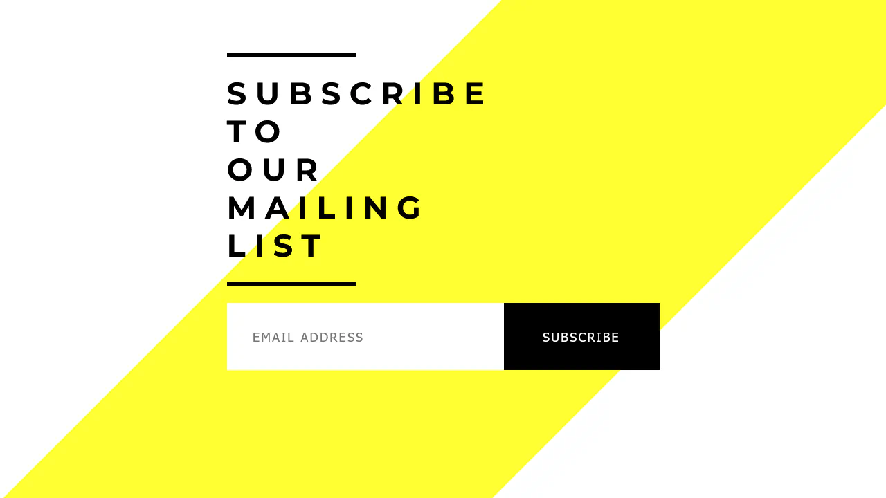 Subscribe Form