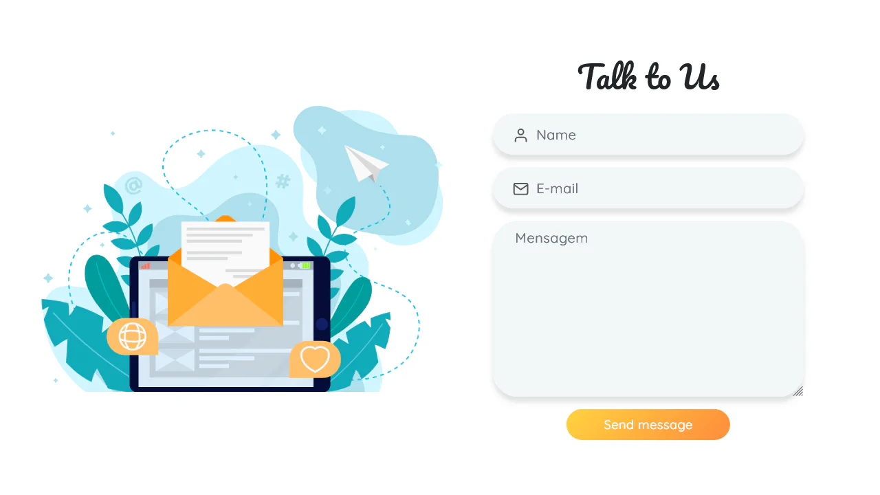 Contact Form with SVG Animation