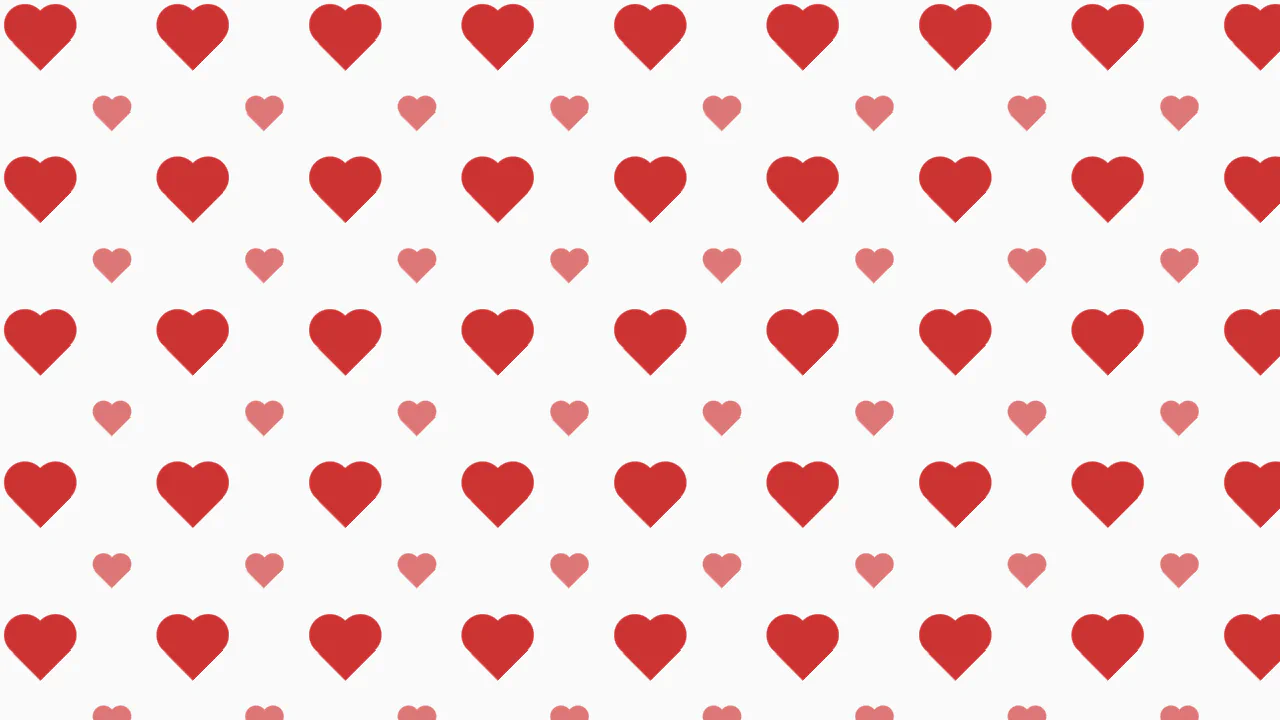 CSS Heart Polka-dot Background Pattern