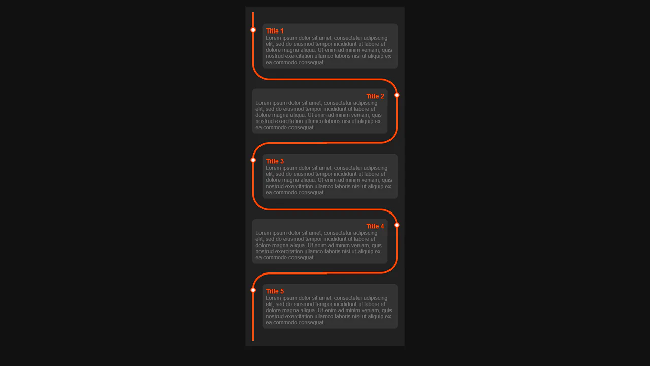 CSS Timeline with Curves