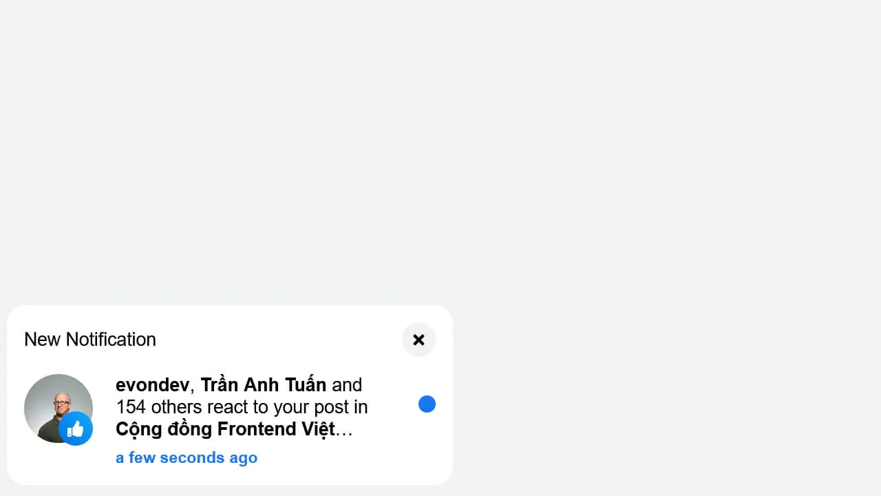 Facebook Notification