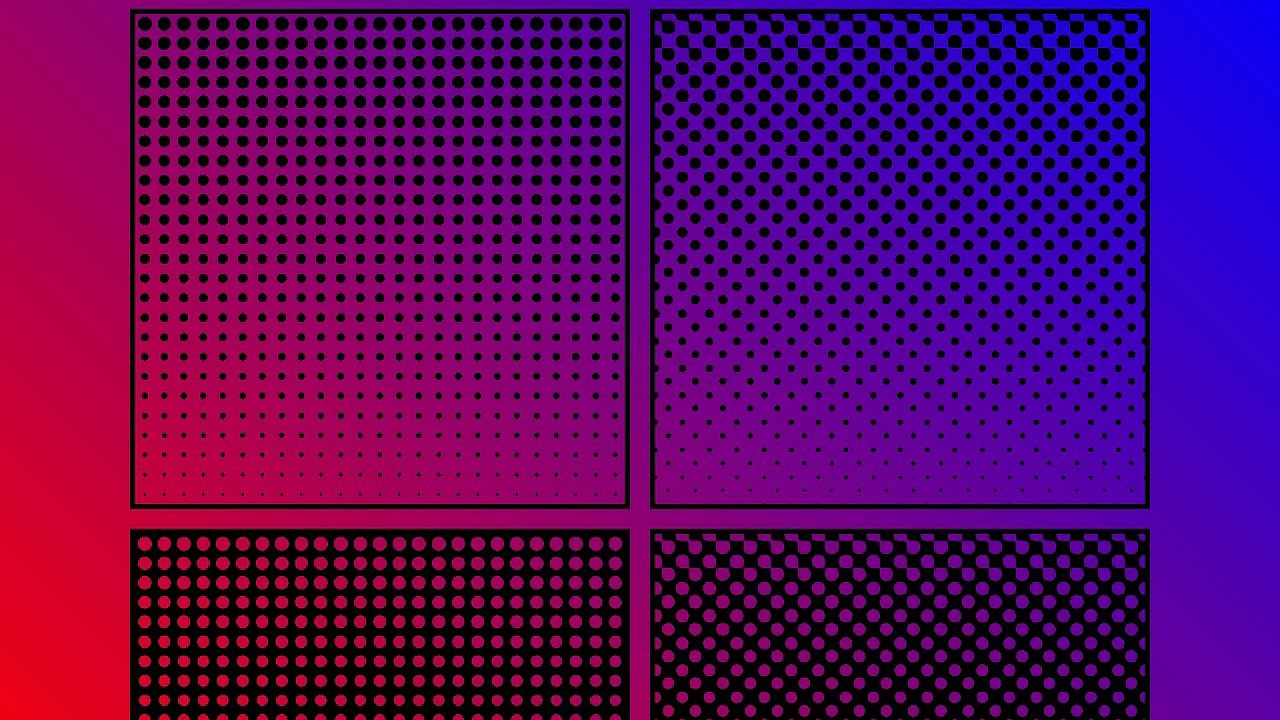 Halftone Background with Blend Modes