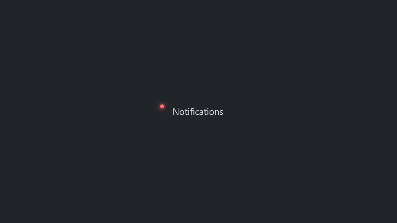 Indeterminate Notification Dot