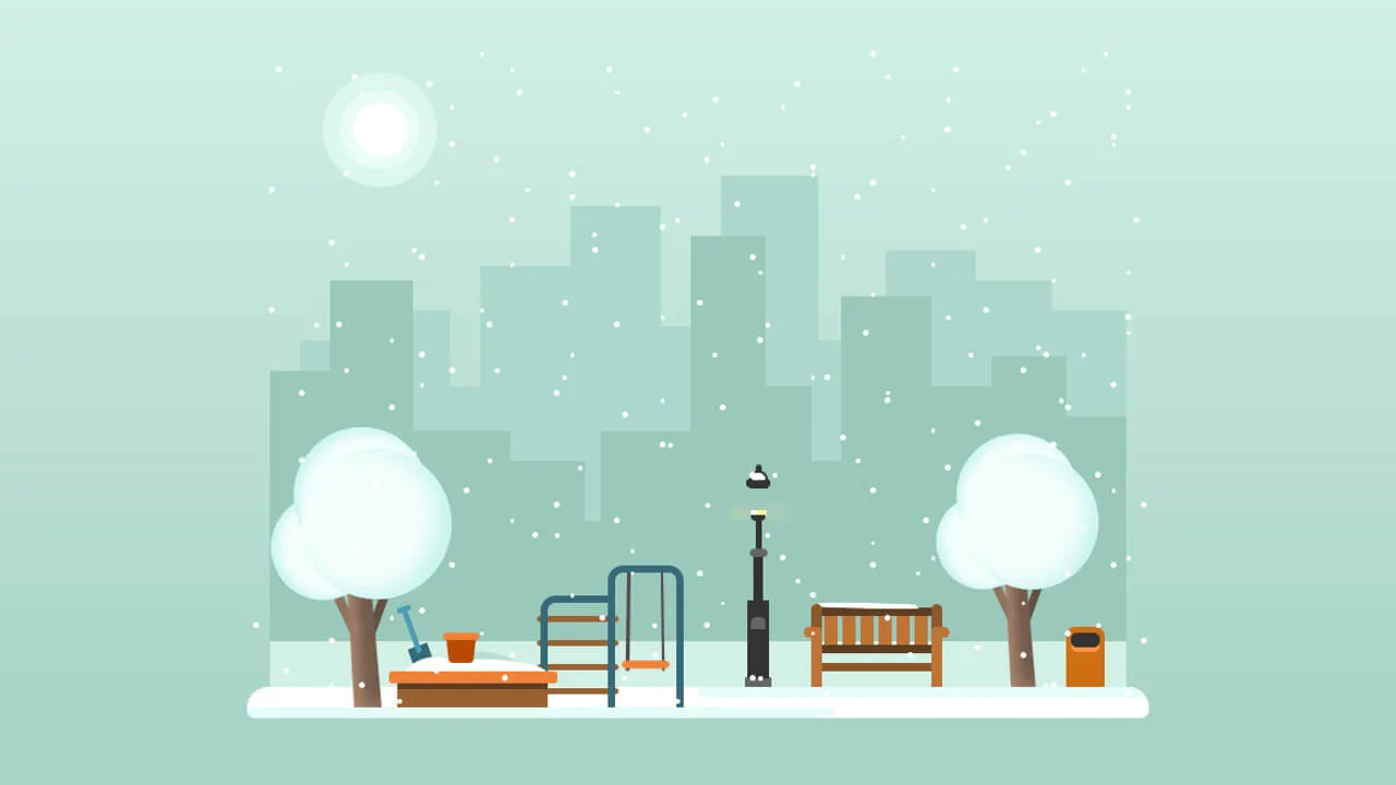 Pure CSS Magical Winter