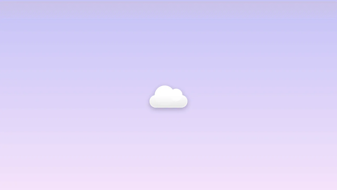 Pure CSS Cloud Icon