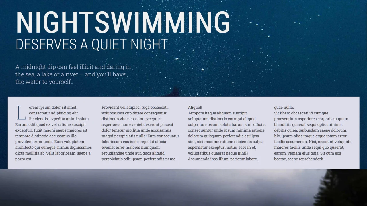 Responsive Magazine Spread